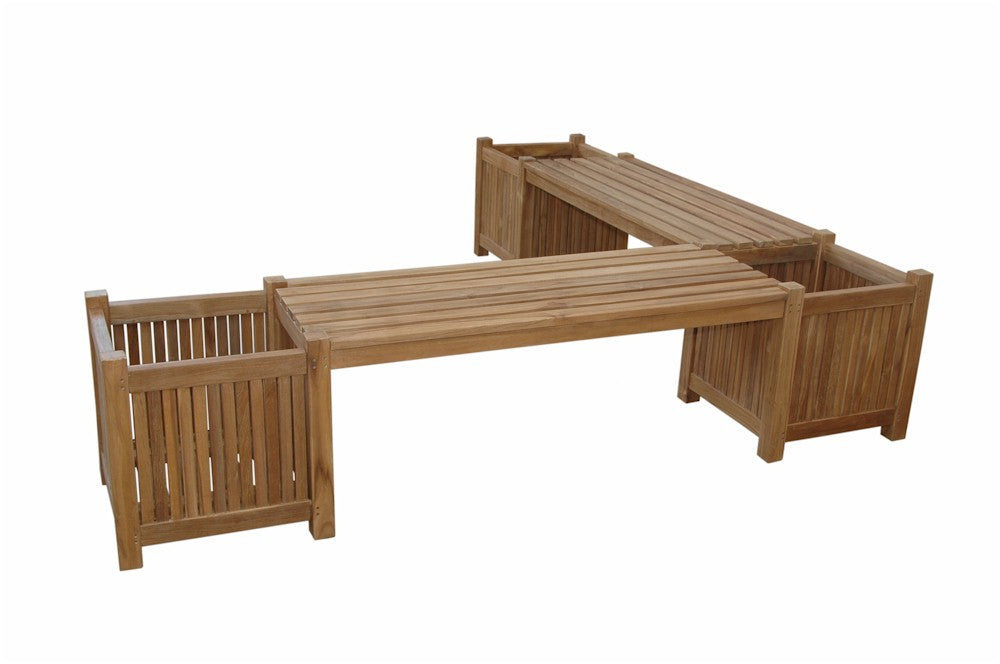 Planter Bench (2 bench + 3 planter box) — View 6