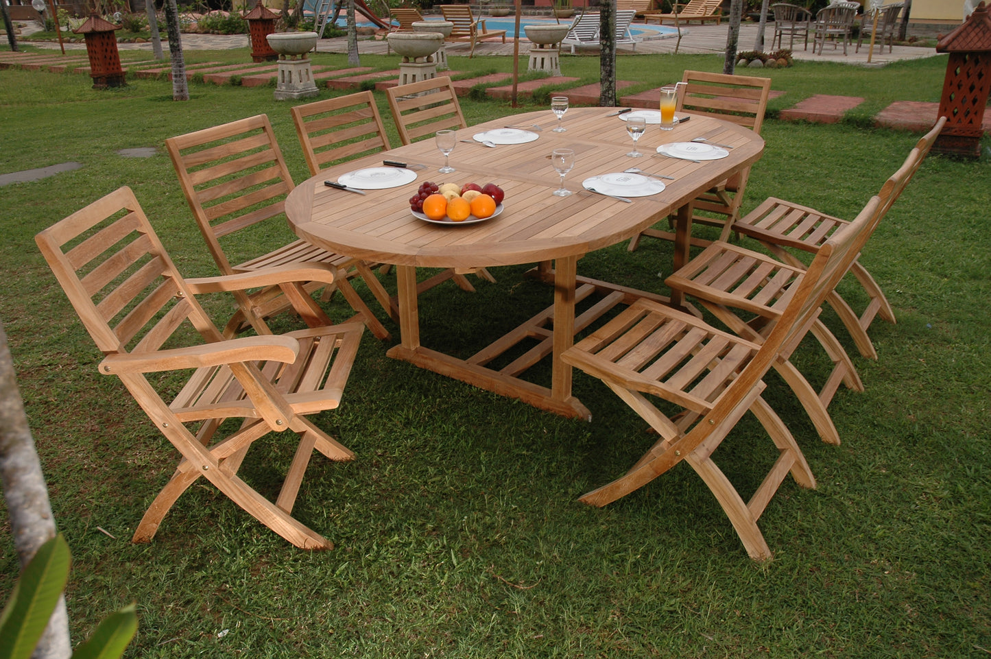 Bahama Andrew 9-Pieces Dining Set — View 4
