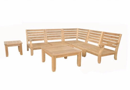 Riviera Luxe 7-Pieces Modular Set with Square Tables — View 3