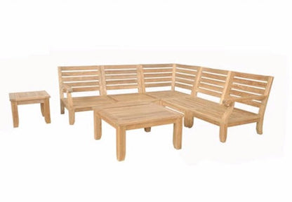 Riviera Luxe 7-Pieces Modular Set with Square Tables — View 3