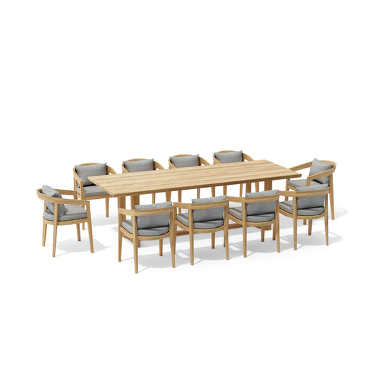 SET-368 11-pc Toscana Dining Table Set — View 2
