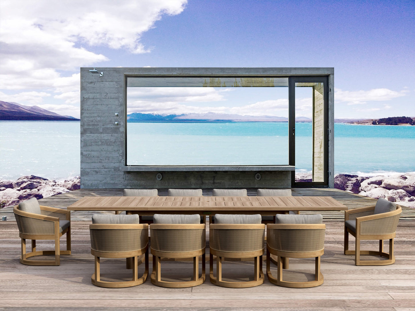 SET-337 11-pc Catania Dining Set — View 2