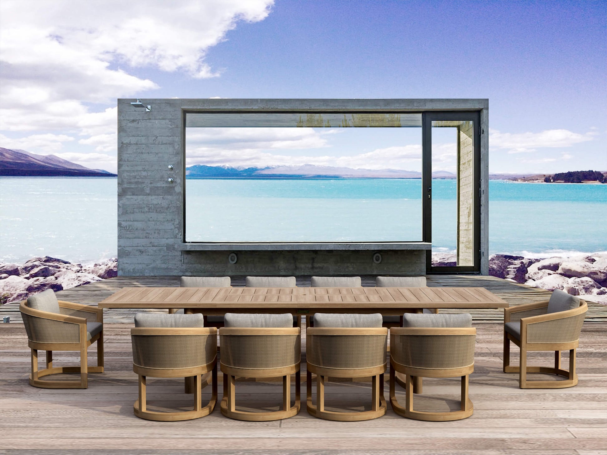 SET-337 11-pc Catania Dining Set — View 2