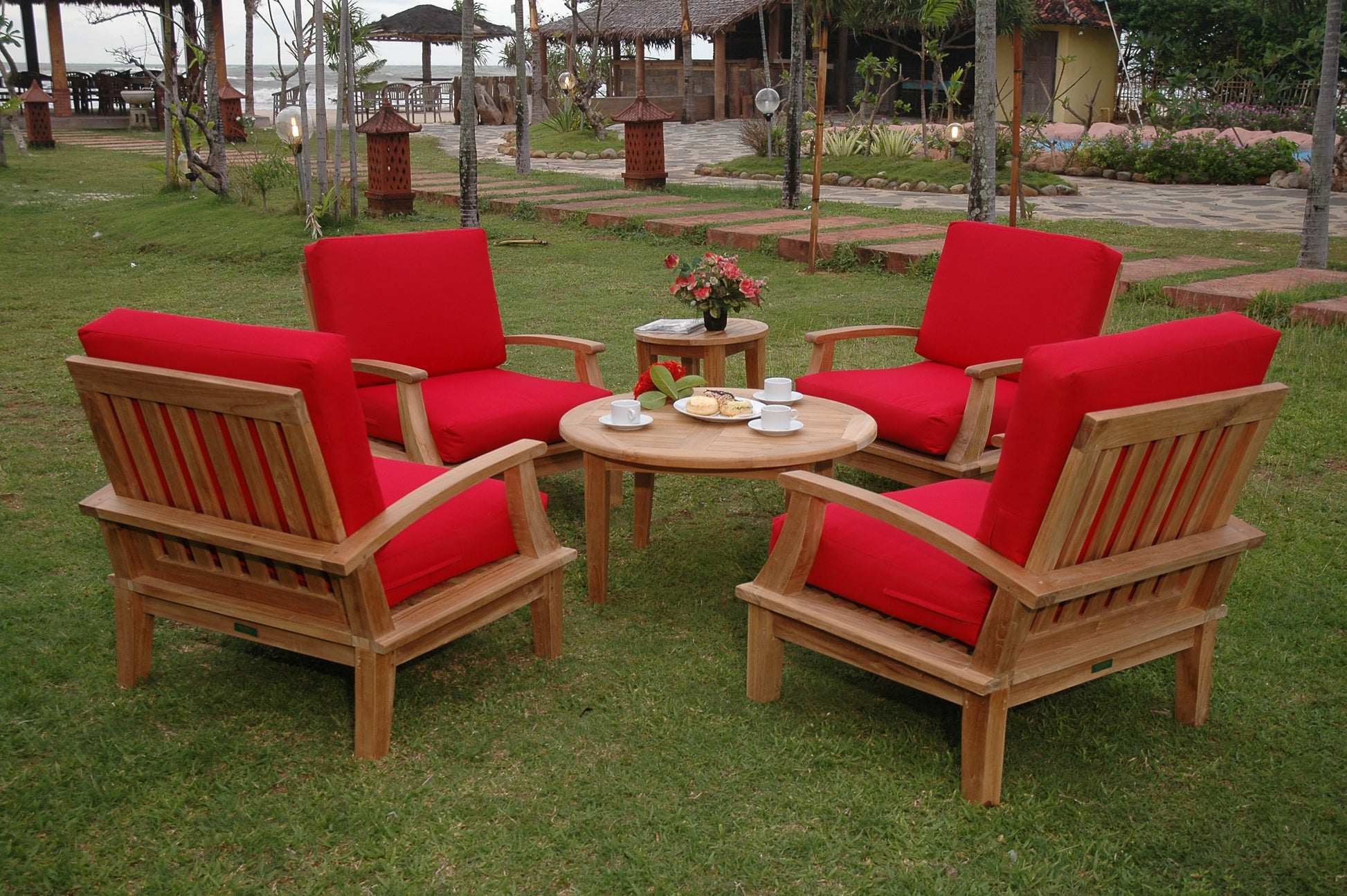 Brianna 6-Pieces Deep Seating Armchair Set — View 2