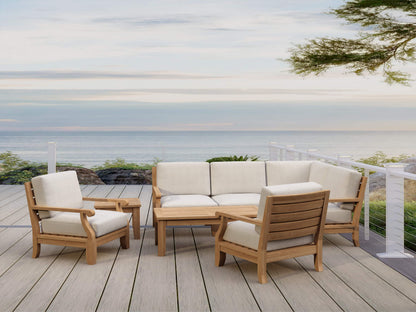 Riviera Luxe 7-Pieces Modular Set With Rectangular Table A