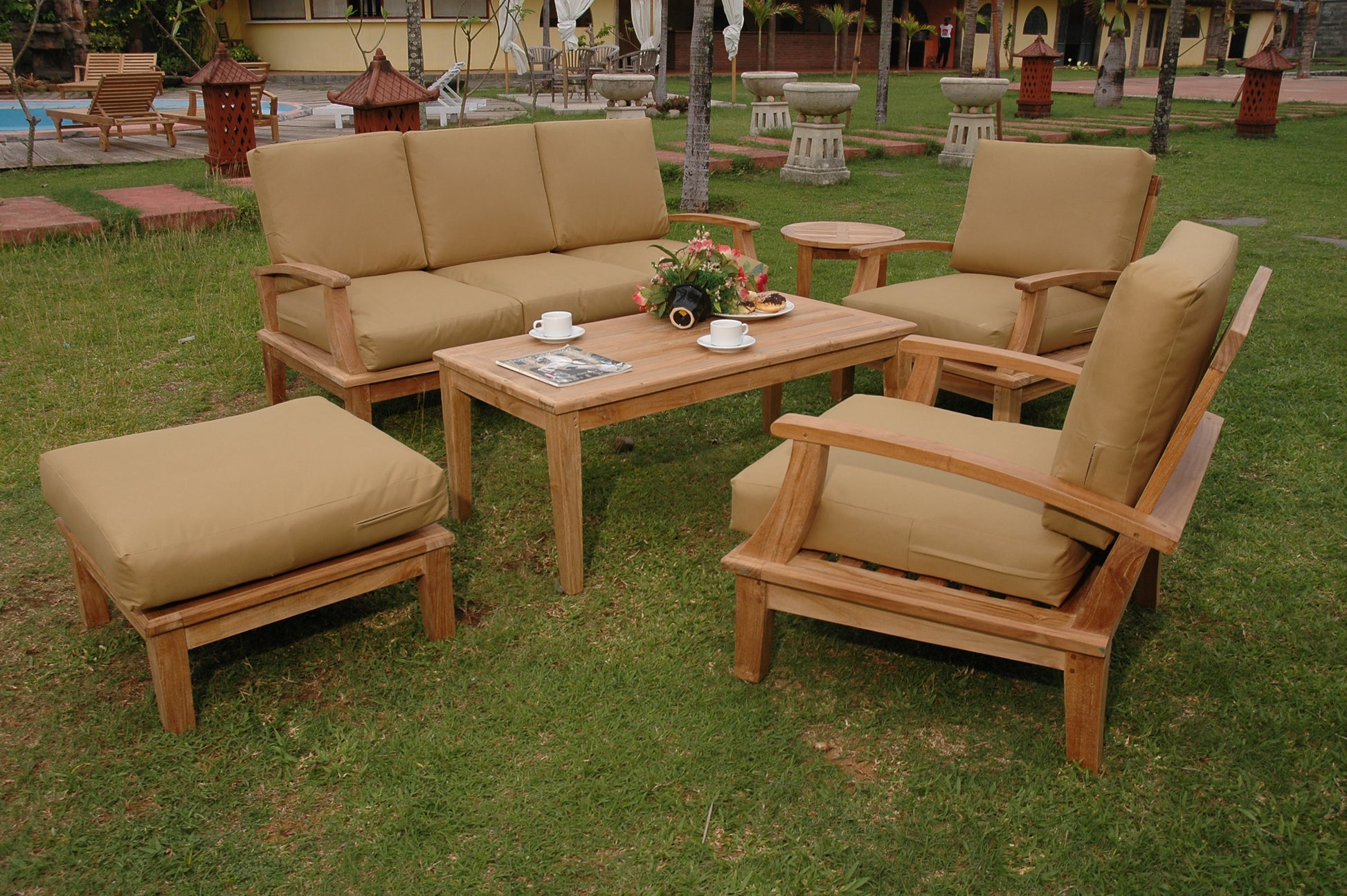 Brianna 5-Pieces Deep Seating Sofa Set — View 2