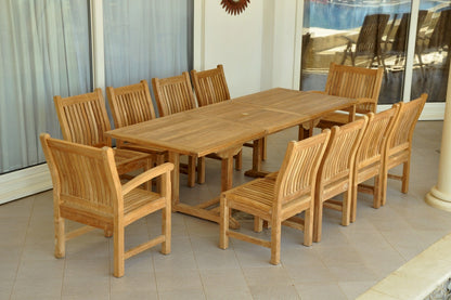 Bahama Sahara 11-Pieces 8' Rectangular Dining Set — View 4