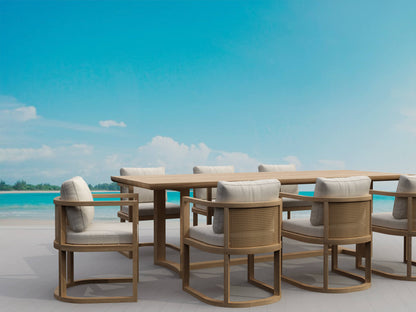 SET-223 7-pc Junus Dining Table Set — View 2