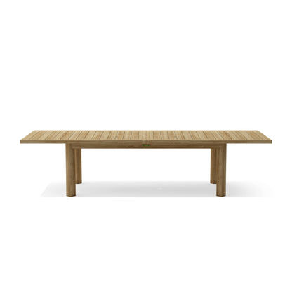 SET-320 13-pc Chelsea Rectangular Double Extension Dining Table Set — View 6