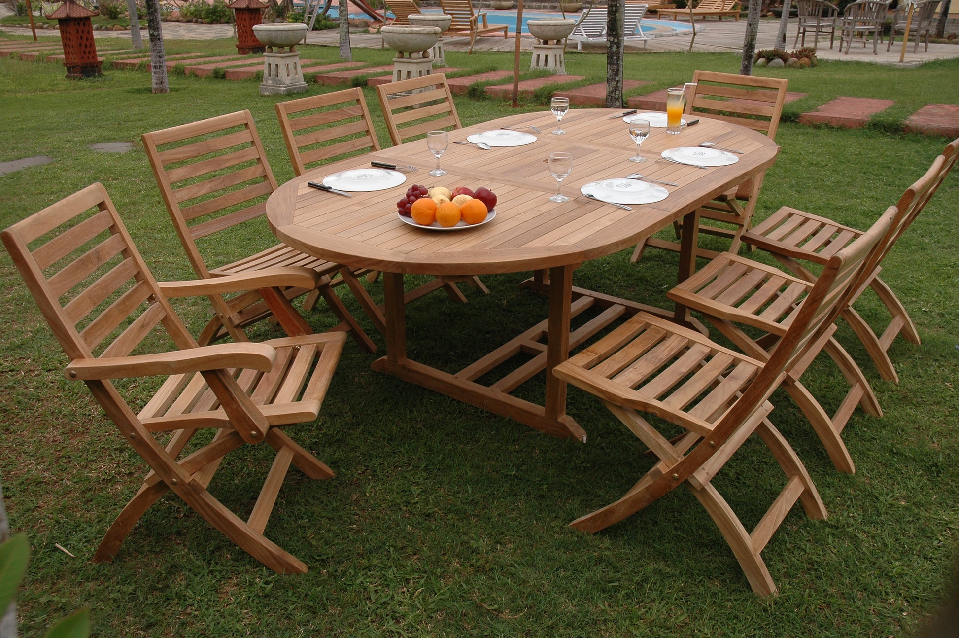 Bahama Andrew 9-Pieces Dining Set — View 3