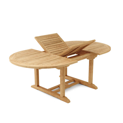 Anderson Teak Bahama 87" Oval Extension Table Extra Thick Wood | Anderson Teak Bahama Collection
