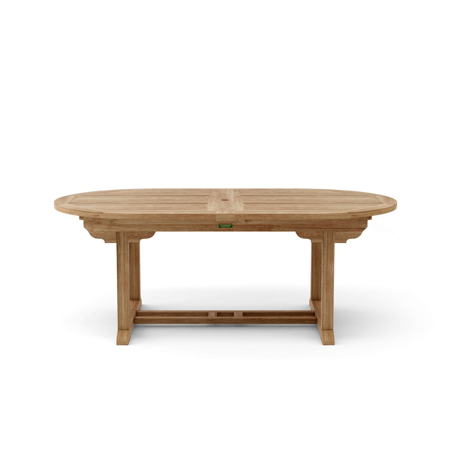 Anderson Teak Bahama 117" Oval Extension Table w/ Double Extensions | Anderson Teak Bahama Collection
