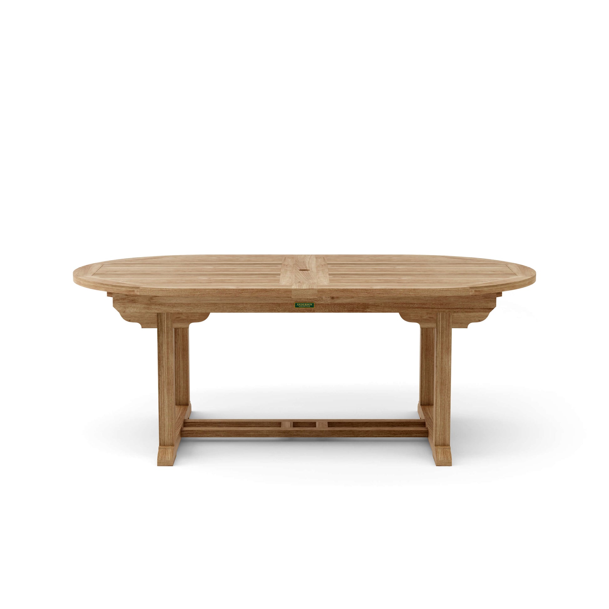 Anderson Teak Bahama 117" Oval Extension Table w/ Double Extensions | Anderson Teak Bahama Collection