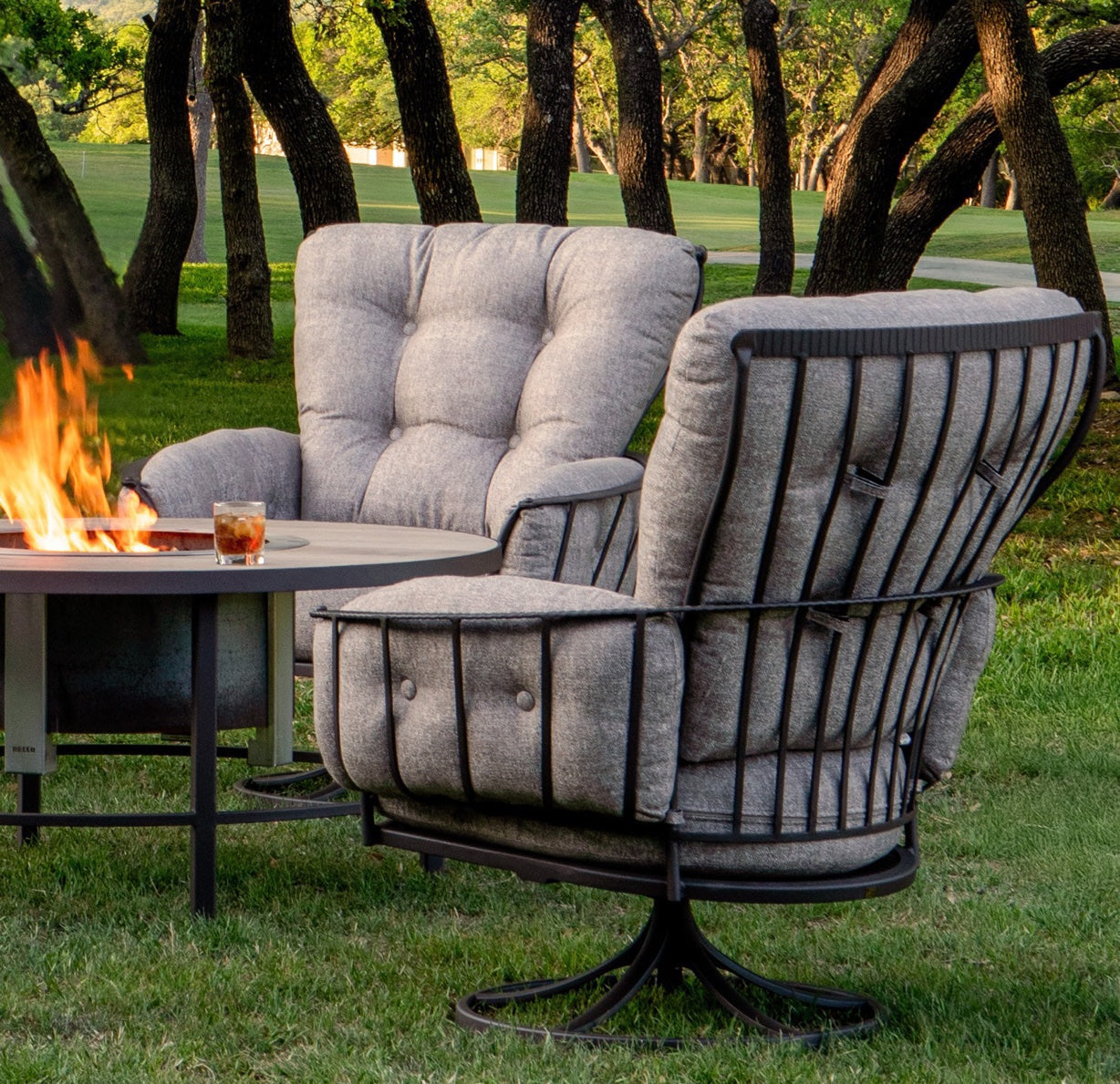 O.W. Lee Monterra Ottoman — View 3